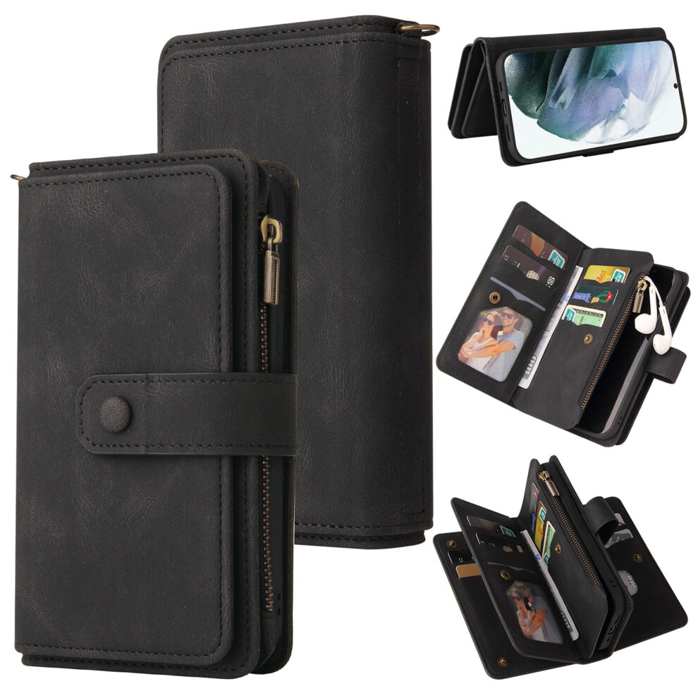 Samsung Galaxy S22 Ultra Leather Wallet Case With Zipper 9180333339471