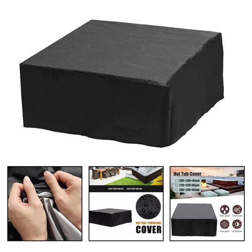 Dacron waterproof thermal spa cover replacement 240x240x85 1
