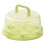 Round Cake Carrier with Lid and Foldable Handle 10.2 x 10.2 1