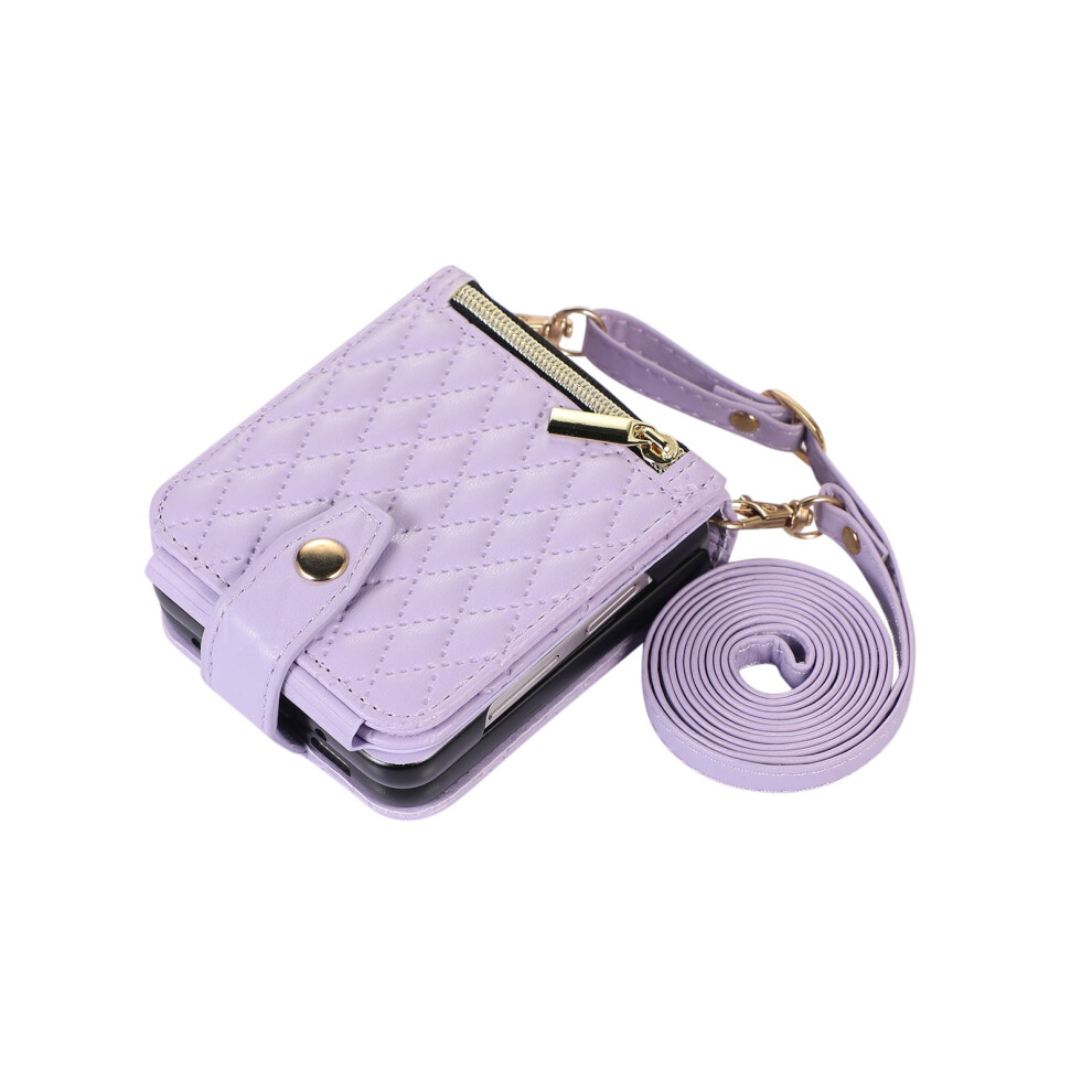 Tech Circle Wallet Case For Samsung Galaxy Z Flip4 Lavender 9128909441821