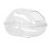 Hamster Bathtub and Sand Bath Box Transparent Habitat with 1