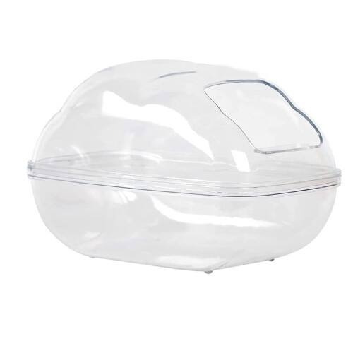 Hamster Bathtub and Sand Bath Box Transparent Habitat with