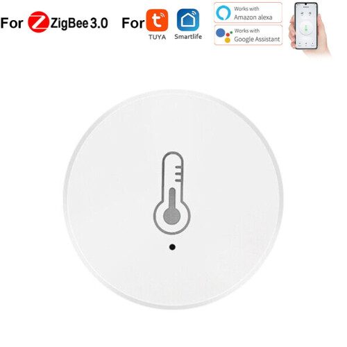 ZigBee Smart Temperature and Humidity Sensor White