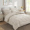 Beige Comforter Set Full Size 7-Piece All-Season 7