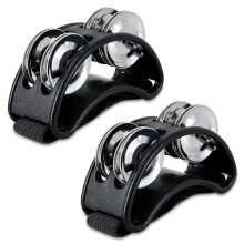 Foot Tambourine Percussion Pedal with Steel Jingle Bells