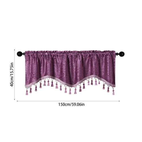 Sheer Window Curtains for Bathroom and Kitchen 150x40 cm 2