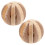 Wood Pet Toy Bunny for Hamster Beige 2 Pieces 1
