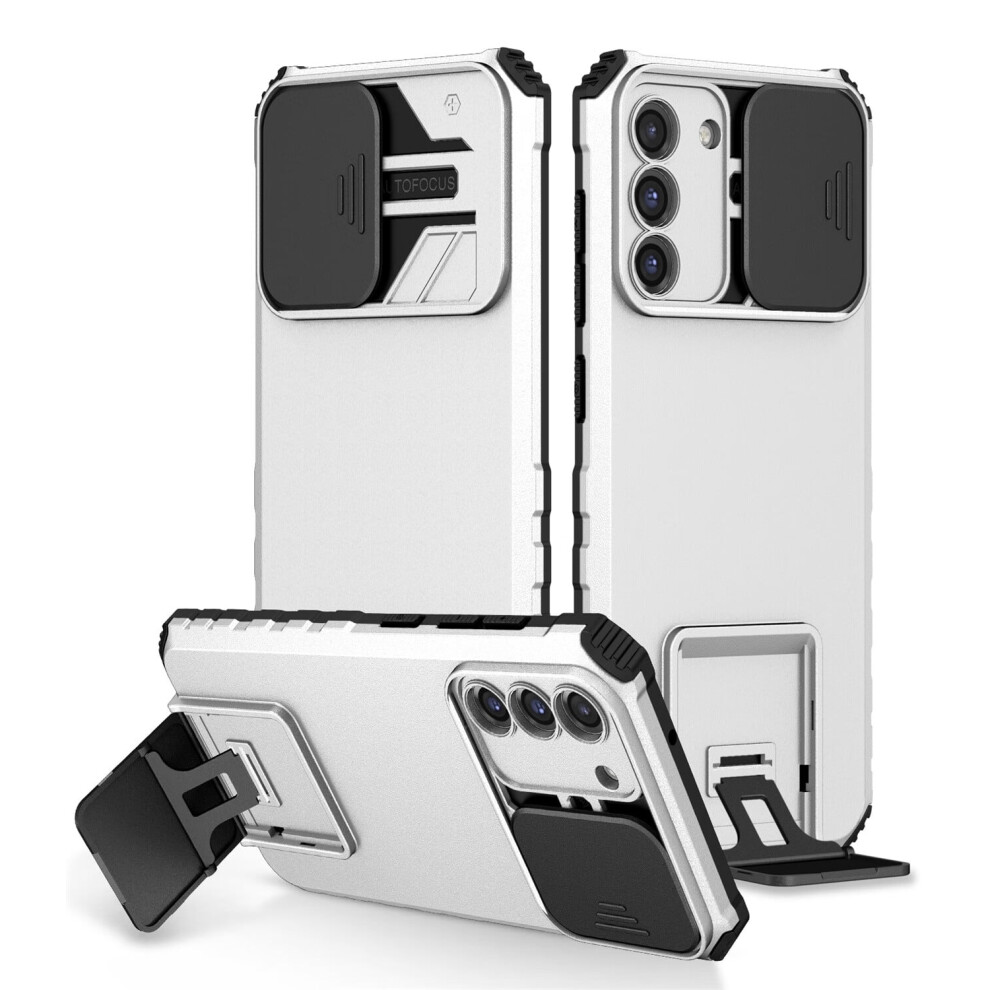 Samsung Galaxy S23 6.1 Inch Hybrid Case With Tempered White 9180333340828