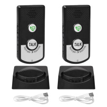 Wireless Two-Way Intercom with Voice Monitor and Reminder