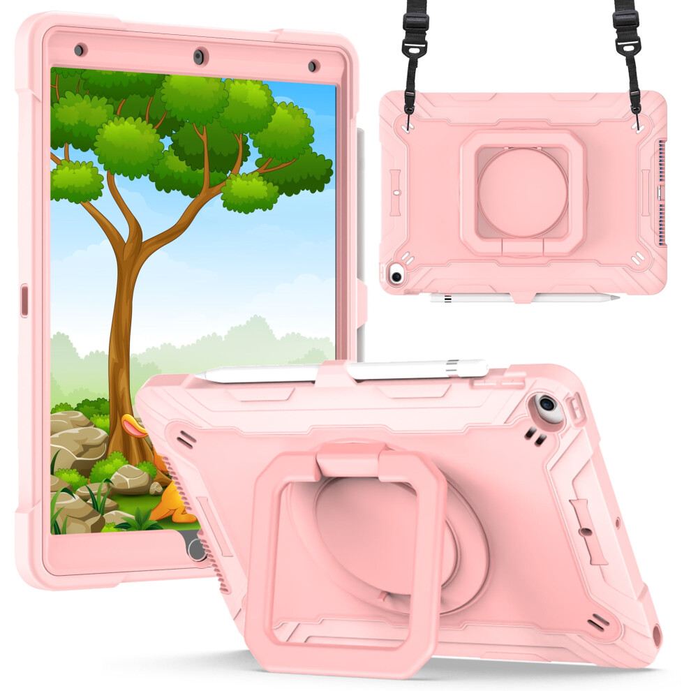 Kids Ipad Case For 9Th/8Th/7Th Gen, Heavy Duty Rotating 9180333340323