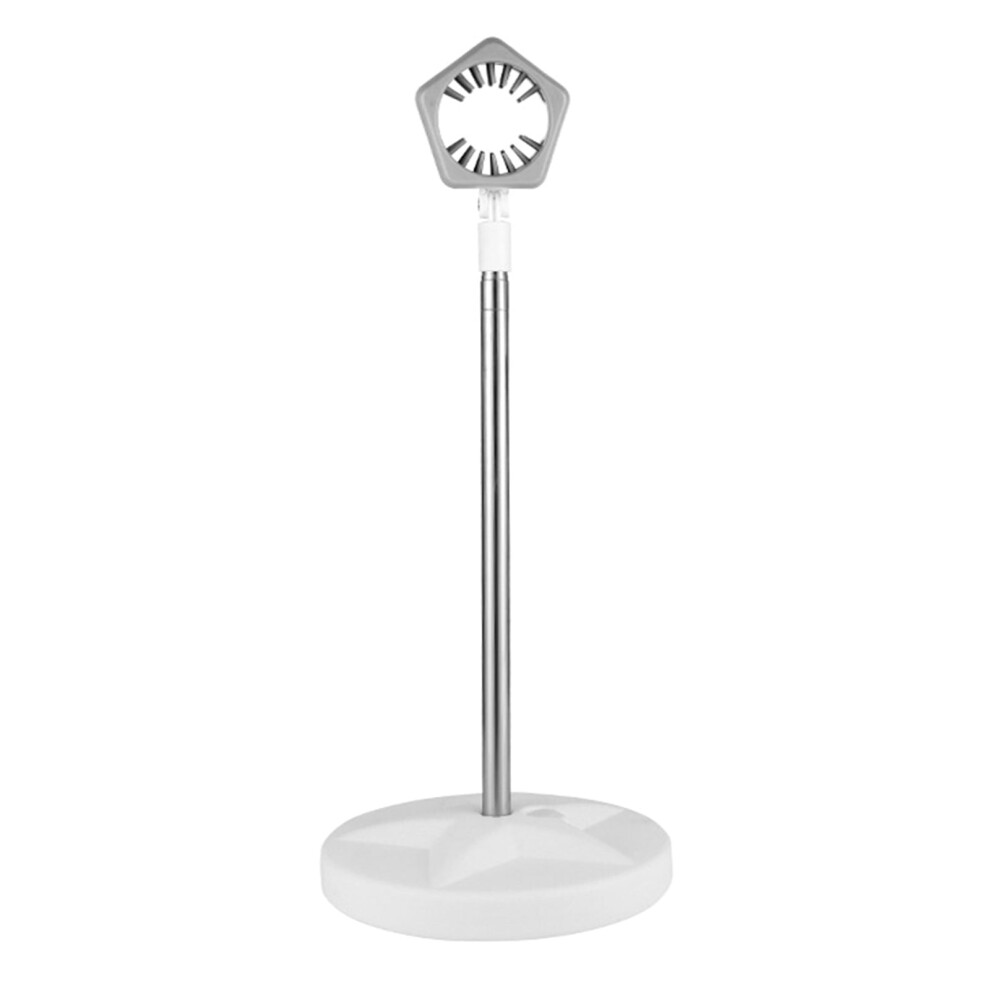Hair Dryer Stand Adjustable Height Portable Gray