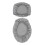 WC-Deckelbezug aus Polyester, rund/oval/länglich, 2er-Pack 1