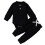 Baby Boy Corduroy Button-Down Bodysuit Set Black 0-3 Months 1