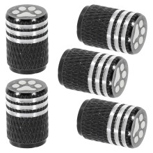 Tire Valve Stem Caps Black 5 Pcs