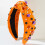 Tiara de Halloween feminina com pérolas de cristal e miçangas. 2