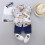Cartoon Dinosaur Two-Piece Set for 6–12 Months 4