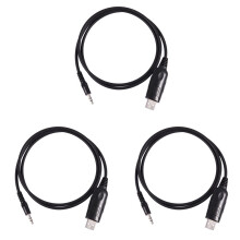 Cabo de programação USB de 3,5 mm (3 unidades) para OPC-478U ICOM IC-F11IC-F11S IC-2200H IC-2720H