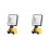 2X Lanterna LED Sem Fio de 18V Li-Ion com Porta de Carregamento USB e Tipo-C, 4 Polegadas para Holofotes para 2