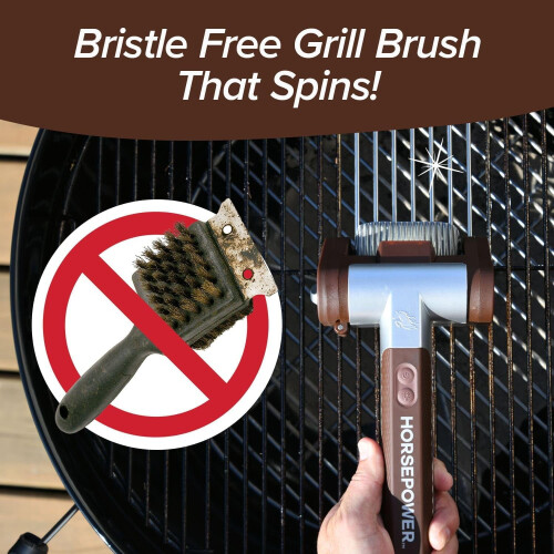 Brosse de barbecue Spin Power sans fil rechargeable (1 pièce) 1