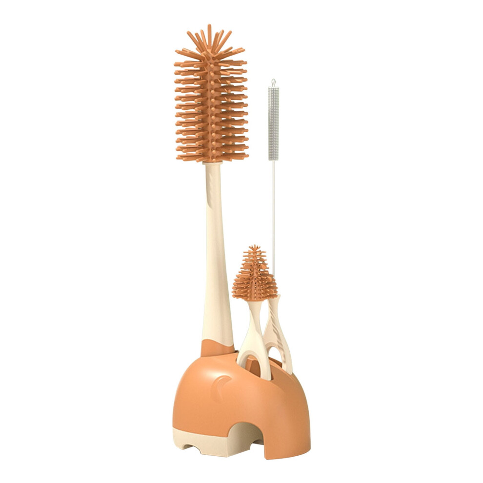 Baby Bottle Brush Set with Straw and Nipple Cleaner, Soft