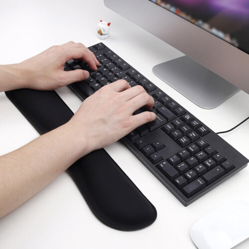 Ergonomic Memory Foam Keyboard Wrist Rest with Non-slip Base