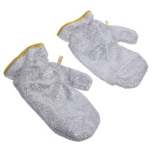 Bamboo Fiber Dishwashing Gloves Silver Heat-Resistant