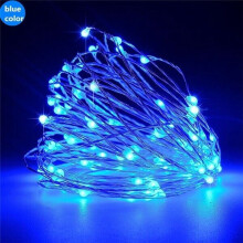 Guirlande lumineuse ZOELNIC200LED de 20 m (66 pi) en fil de cuivre, alimentation USB, télécommande, 8 modes d'éclairage, étanche, décoration