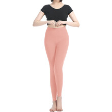 Women's fleece-lined thermal tights with pockets