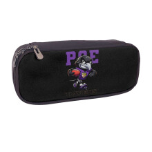 Ravens Football Leder-Federmäppchen für Jungen und Mädchen, großes Fassungsvermögen, Schulbedarf, Geschenk, süßes Federmäppchen mit