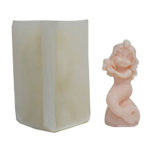 Mermaid Silicone Mold for Aromatherapy Candles and Resin 3D