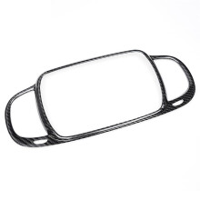 Carbon Fiber Car Dashboard Navigation Screen Frame Cover for 500 21-2023 LHD Center Air Condition Outlet Frame Trim