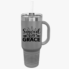 Mug isotherme de voyage - Sauvé par la grâce, 1,2 L