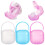 Pacifier Case Holder Portable Storage Box with Clip Pink 1