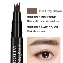 Microblade Brow Pen Liquid Waterproof with 4 Tips and 4
