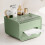 Opklapbare tissuebox organizer van transparant plastic, 7x6,1 inch 2