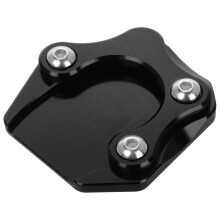 Motorcycle Kickstand Pad Aluminum Alloy Black