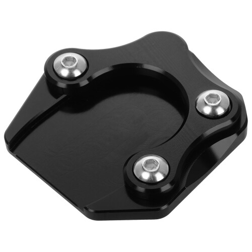Motorcycle Kickstand Pad Aluminum Alloy Black