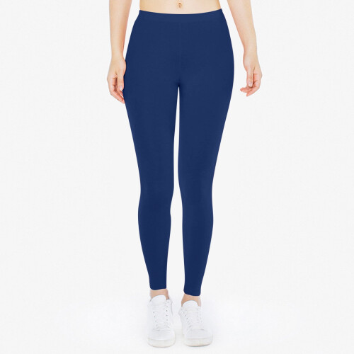 Women's Opaque Yoga Leggings Blue M 1