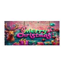 Bannière de garage de Noël personnalisée pour porte de garage de Noël
