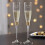 Gold Hammered Engraved Champagne Flutes 5 oz 1