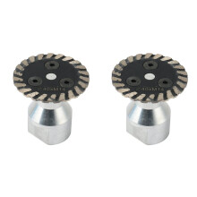 2pcs 40mm M14 Aperture Diamond Saw with Detachable Engraving and Cutting Disc, Suitable for Granite Sandstone