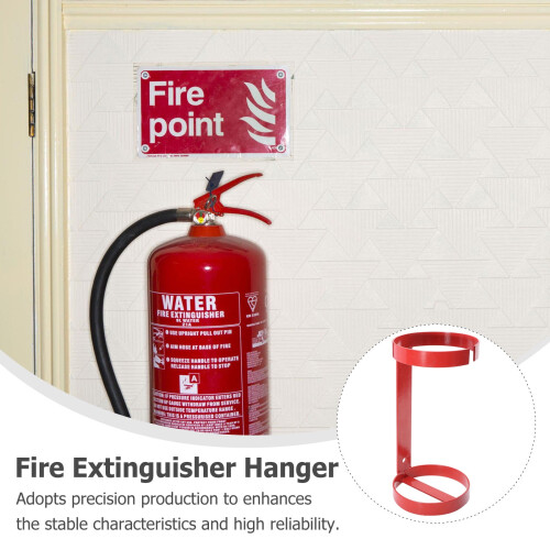HEMOTON Fire Extinguisher Hanger Wall-Mounted Bracket 1 pc 1