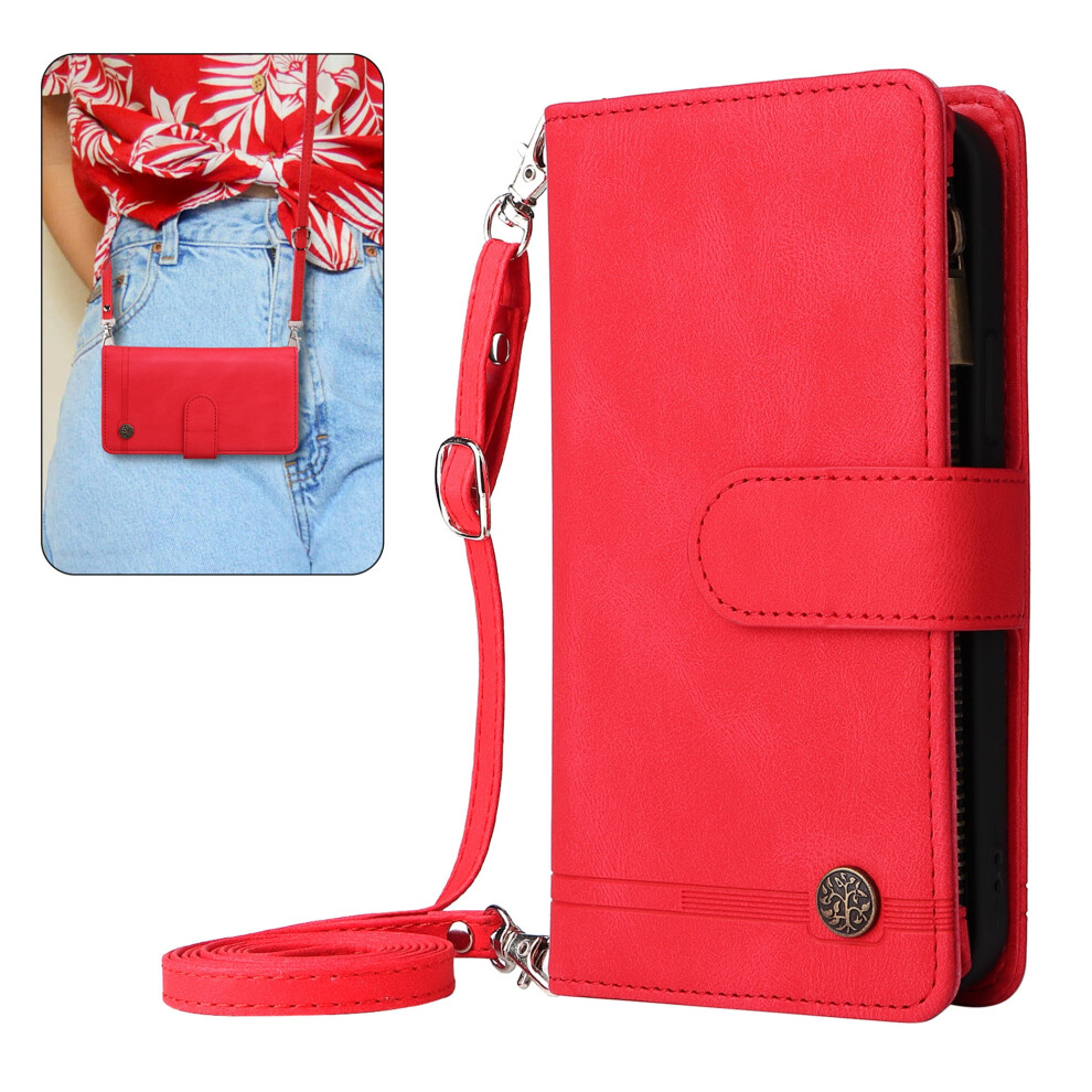Pu Leather Wallet Case For Iphone 8/7/Se (2020&2022) Red 9043876533549