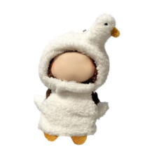 Swan-Themed Doll Clothes Set - Cotton, Ages 3+