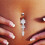 Crystal Belly Button Ring Barbell with Dangle Ball 1