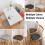 Kitchen Chair Cushions with Ties Non-Slip Thickened U-Shaped 2