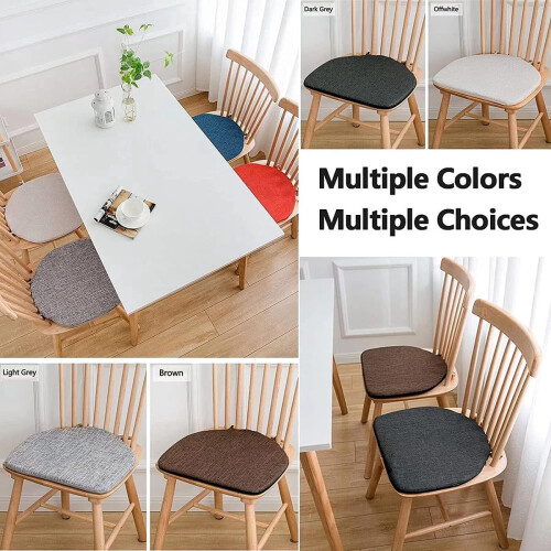 Kitchen Chair Cushions with Ties Non-Slip Thickened U-Shaped 1