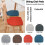 Kitchen Chair Cushions with Ties Non-Slip Thickened U-Shaped 8
