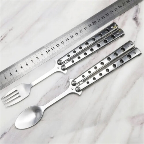 Butterfly Rotating Spoon Stainless Steel 2