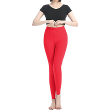 Thermal Tights for Women Fleece-Lined Red XL